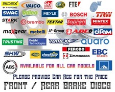 SET DISCHI FRENO SOLIDI O VENTILATI TOYOTA AUTO/FURGONE ALTA QUALITÀ ANTERIORE/POSTERIORE