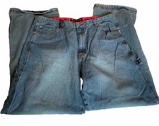 Vintage Bugle Boy Jeans Classic blue Medium Wash Zipper Pockets 36x33 90's