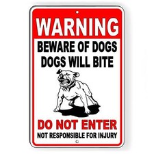Warning This Property Is Protected By An Attack Dog Do Not Enter Not