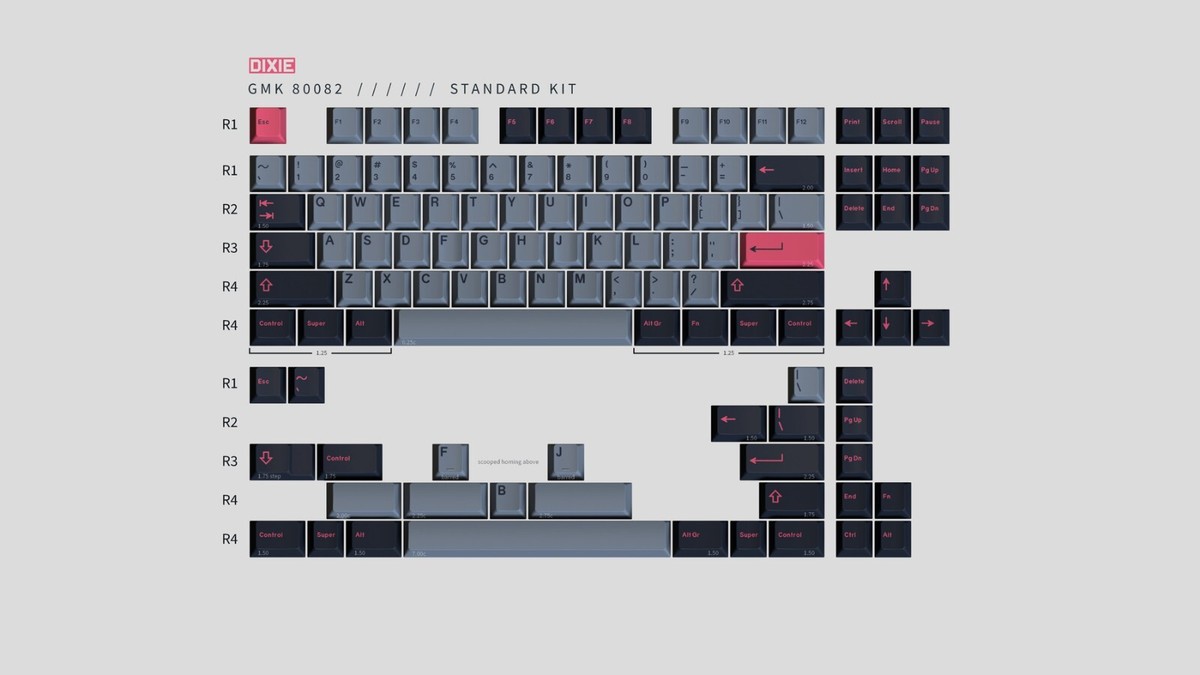 キーボード GMK 80082 Standard Kit GMK 80082 Standard Bundle - Base + Spacebars Kit - MX Keycaps | eBay