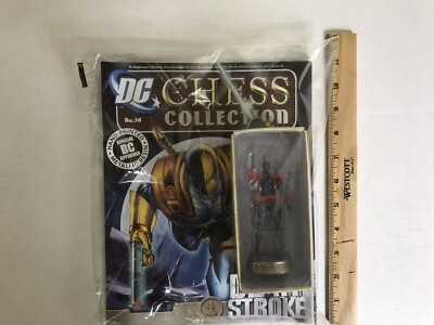 DC Comics Chess Collection No. 36 Deathstroke Figure & Chess Piece - New/Sealed