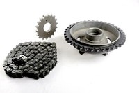 Royal Enfield RE Kettenritzel Satz 597462 Bullet Classic 500 EFI Schwarz 18T 38T