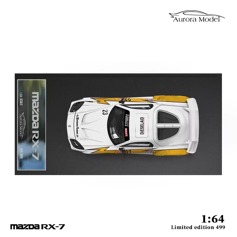 Modèle Réduit Diecast 1:64 Mazda RX-7 Veilside Par AuroraModel - édition Limitée