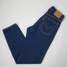 Levi's Premium Jeans Womens 25x28 Blue Wedgie Tapered Mid-Rise Big E Button Fly