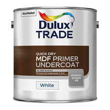 Dulux Trade Quick Dry MDF Primer Undercoat White 2.5L