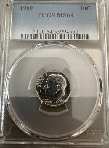 1960-D Roosevelt Dime Silver 10c PCGS MS64 Great Eye Appeal