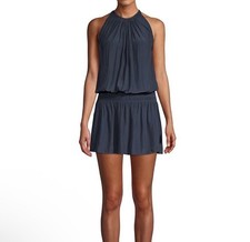Ramy Brook Navy Paris Blouson Mini Dress S NWT