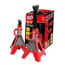 Torin Steel Jack Stands: 4,000 lb Capacity, 1 Pair 2 Ton Red Basic Style