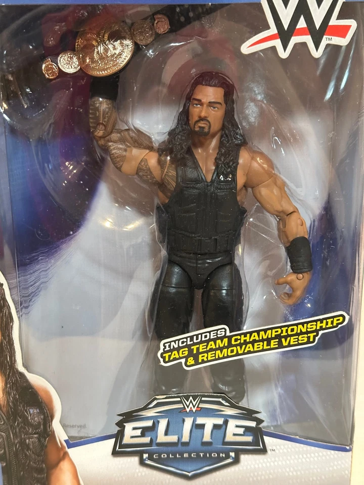 НОВЫЙ РИМСКИЙ ЦАРСТВУЕТ WWE ФИГУРКА ЭЛИТНАЯ КОЛЛЕКЦИЯ # 33 ЯРЛЫК КОМАНДНЫЙ ЧЕМПИОНАТ - Изображение 2 из 4