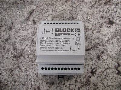 Block Transformer ES 30 / ES30 220-400V 16A Current Limiter Used Free Shipping