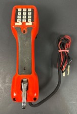 RED Harris-Dracon TS21 Test Set Lineman Handset Phone Line Tester NOT TESTED