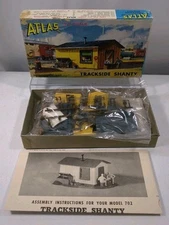 RARE 1962 Atlas Trackside Shanty Kit 702 Vintage HO Model Railroad Scenery - NEW