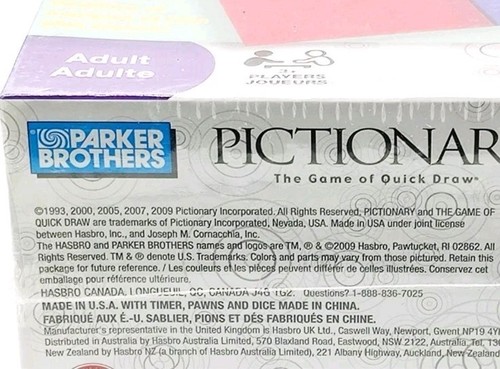 Pictionary Game of Quick Draw 2009 Sealed Parker Brothers NEW SEALED 25 YR ANNV! - Picture 4 of 4