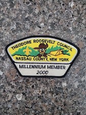 Theodore Roosevelt Council- 2000 Millennium Member Shoulder Council Patch - Mint