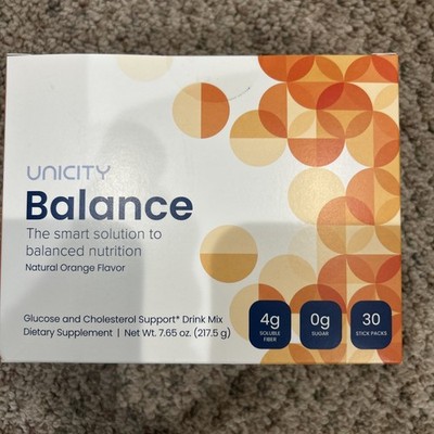 Unicity Balance Orange Drink Mix 30 Stick Pack - Exp 02/2027