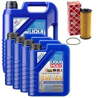 MotoröL Set 5W-40 Liqui Moly 9 Liter + ÖLfilter FüR Audi A6 A8 Avant 2.7 3.0 TDI