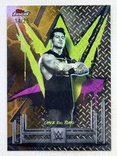 Cruz Del Toro 2025 Topps Finest WWE Uncommon Gold Refractor /25 #174 Wrestling