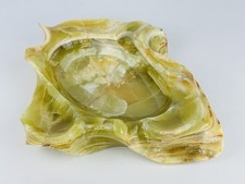 Vintage Massiccio Svuotatasche In Pietra Onice Design Italiano 1960