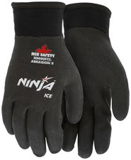 Gloves N9690FCL Ninja Ice Insulated Work Gloves 15-Gauge Black Nylon with Acr...