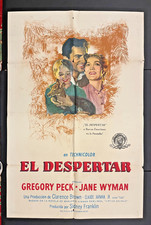 Gregory Peck THE YEARLING Jane Wyman 1946 MGM Movie Poster Spanish Titles