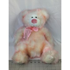 Russ Taffie Bear Plush Cream Pink 15 Inch Stuffed Animal Toy