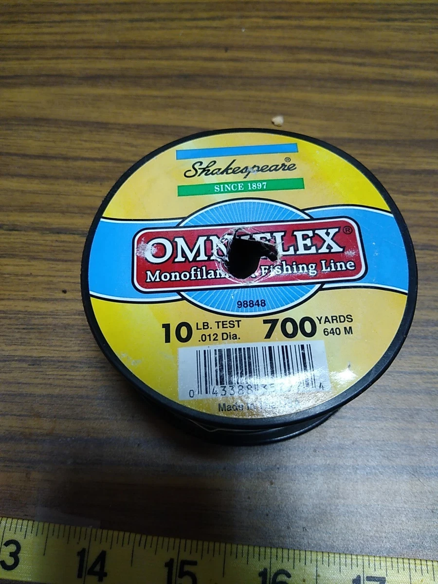 Bobine De Ligne De Pêche Shakespeare Omni X 10 Lb Mono, 2 X 600 M, Nylon Transparent