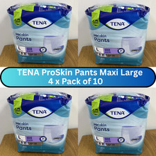 Image of TENA ProSkin Pants Maxi Large - Adult Incontinence Pull Up Pants 4 x Pack of 10