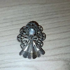 Women Brooch Pin - 2" Long and 1 1/2" Wide - Fashion Jewelry - Safety Catch