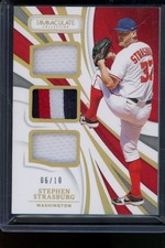 2021 Panini Immaculate Immaculate Triples Gold /10 Stephen Strasburg #IT-SS