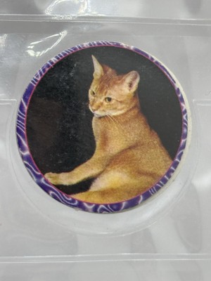Vintage Rare! 1990 s  Orange Tabby Cat  PET POG Milk Cap