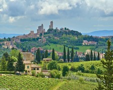 San Gimignano Tuscany Italian Countryside DIY Digital Oil Painting Set Acryli...