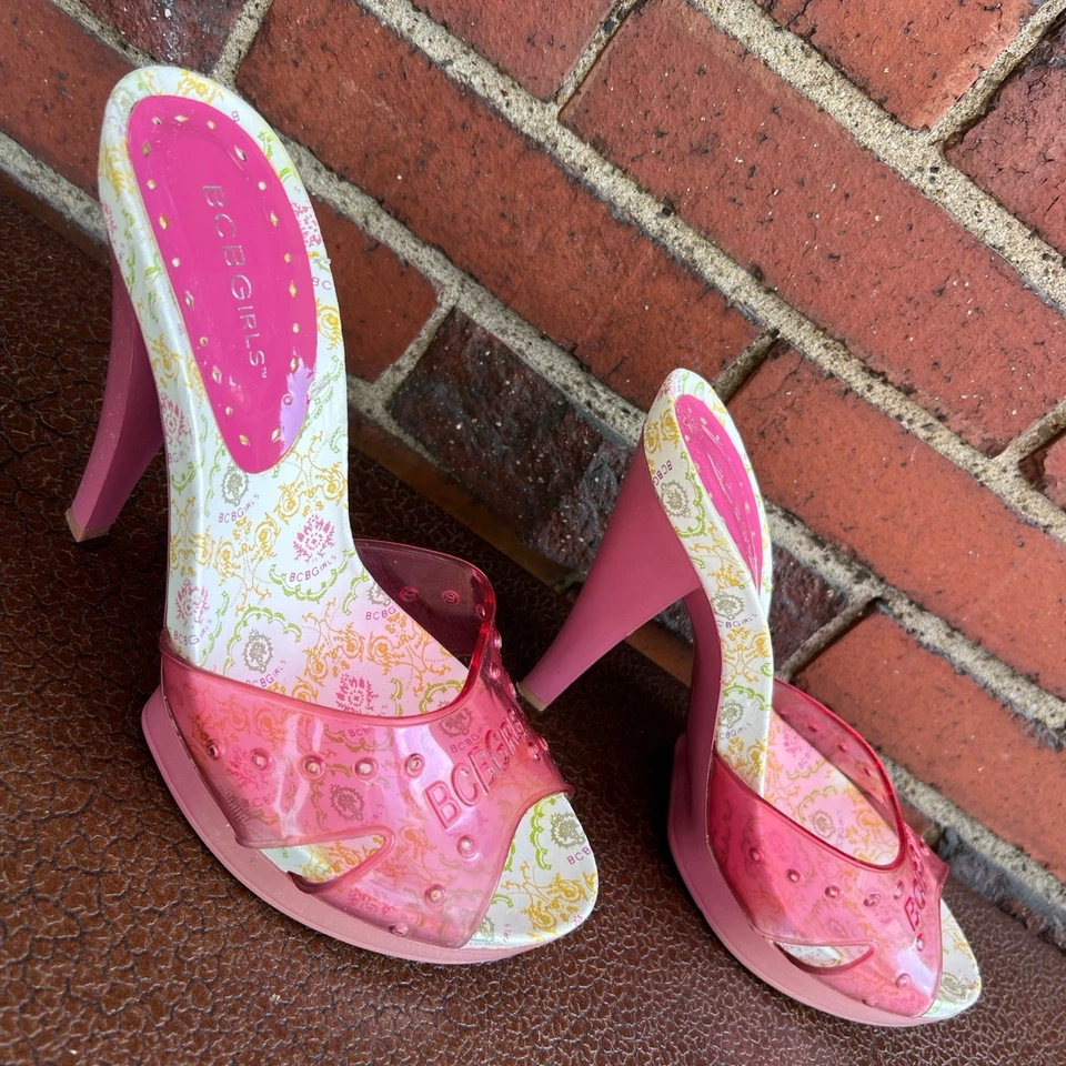 Y2K BCBGirls Calypso Bubblegum Rosa Tacones Mujer’s Talla 10 Foto 4 de 4
