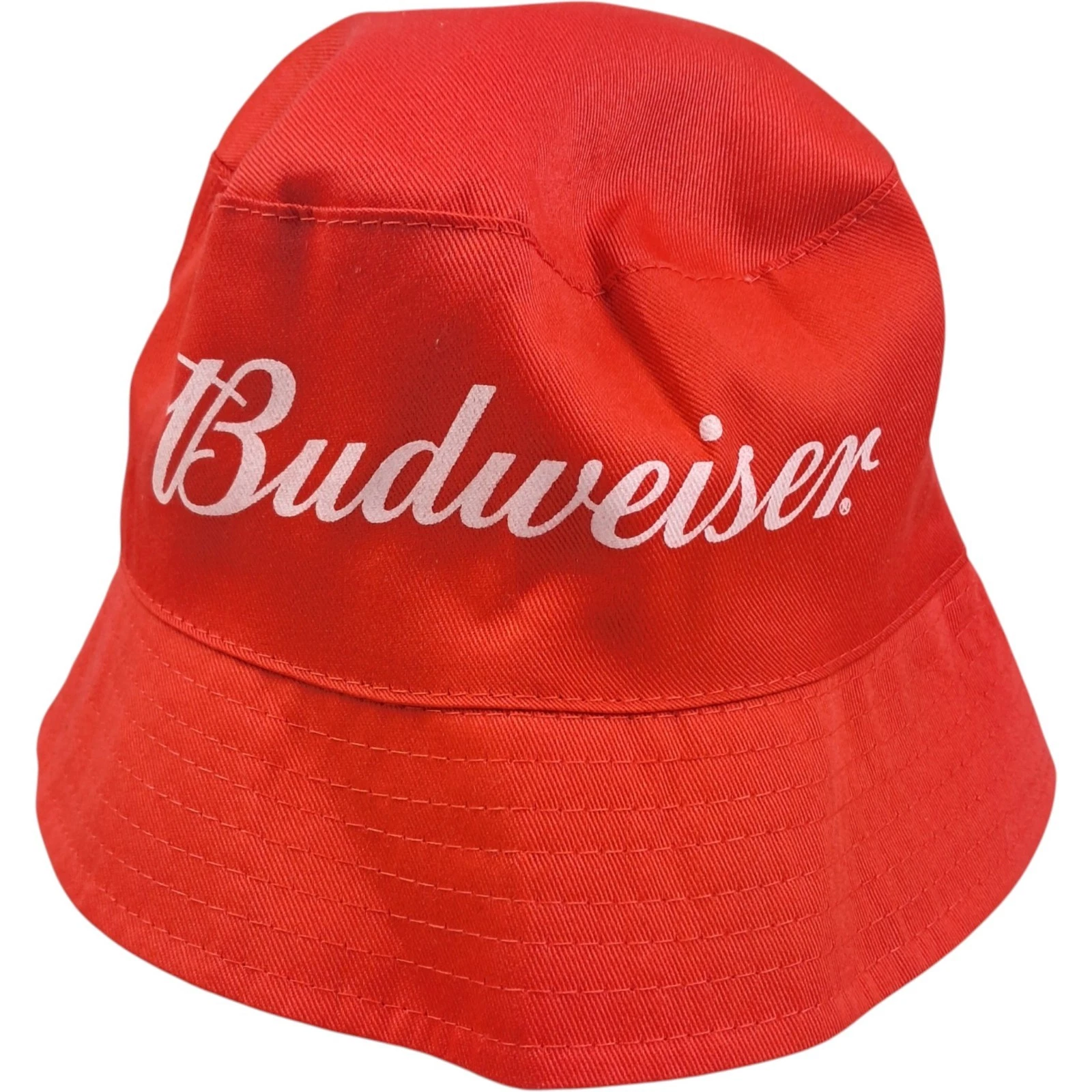 Budweiser Bucket Hat One Size Men's Red Cotton / Polyester Summer Larger Pub