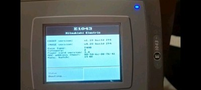 MITSUBISHI E1043 HMI TOUCHSCREEN PANEL 24 VDC 3 1/2'' BILDSCHIRM 0,35 AMP