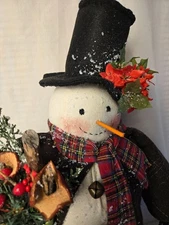 Snowman, handmade, Collectible, Christmas decor, holiday,  Dumplinragamuffin