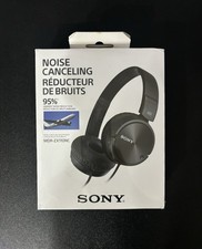 New Sony mdr-zx110nc Noise Cancelling Wired Headphones Black