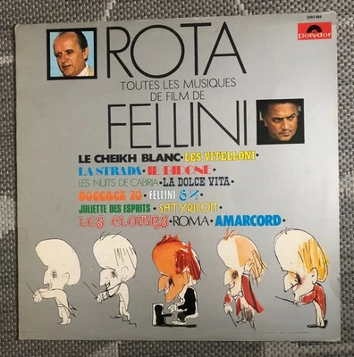33 Tours Album Vinyle Rota Les Musiques De Film De  Fellini Tbe - Photo 1/4