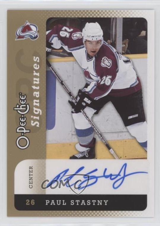 Paul Stastny #S-PS 2007-08 O-Pee-Chee Hockey Signatures