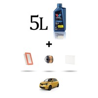 Hoffcar Set Service 3 Filter Und 5L ÖL FüR Renault Twingo Iii 0.9 Tce 68Kw Von