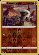 Larvesta Common SWSH03: Darkness Ablaze 029/189 Fire Reverse Holo Pokemon Card