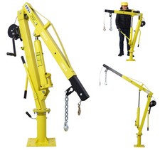 Grúa elevadora giratoria hidráulica plegable capacidad 2000 lb camioneta pickup elevador de plataforma