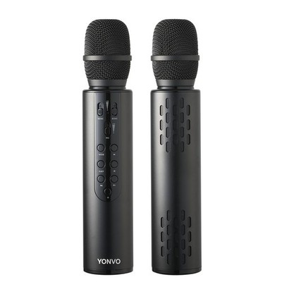 Handheld Bluetooth 5.3 Wireless Microphone, Portable Karaoke Mic with Condens...