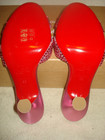 100% AUTH NEW WOMEN LOUBOUTIN MARZIA IS BACK PINK SLIDE JEWEL SANDALS EU 36/US 6 — photo 9