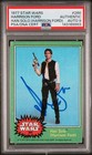 1977 Topps Star Wars #260 Harrison Ford Signed Han Solo Rook