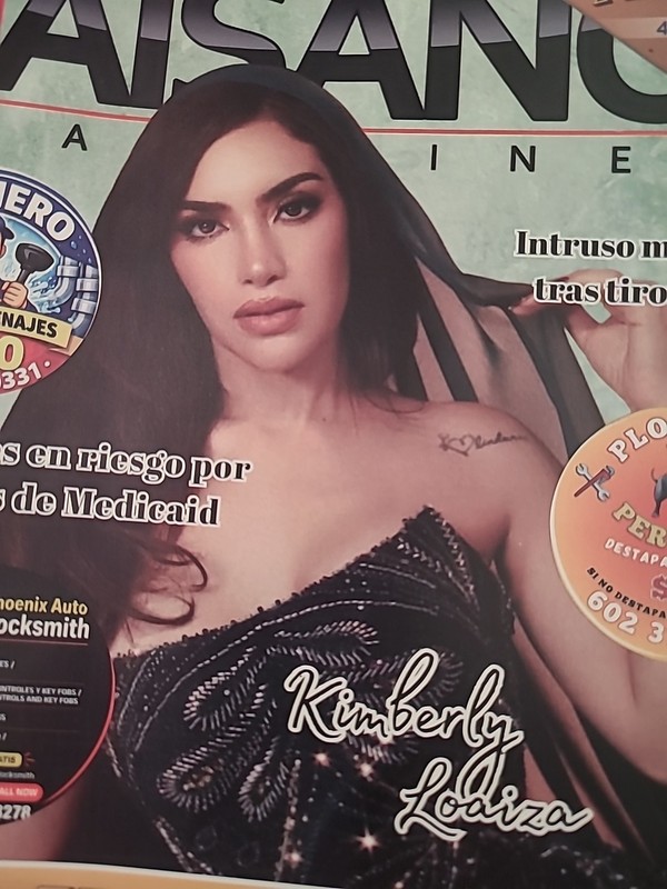 Kimberly Loaiza, Mexican Singer And YouTuber. Magazine. Free Shipping.
