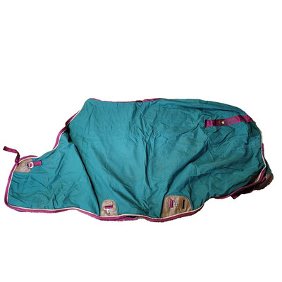 BMB Horse Blanket Green Maroon 80in