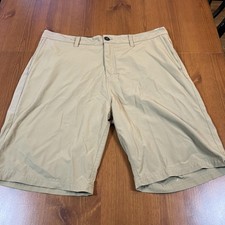 Quiksilver Amphibians Shorts Mens 38 Khaki Stretch Hybrid Boardwalk Swim