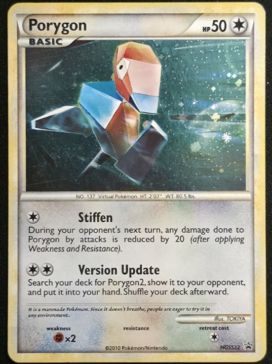 Porygon HGSS22 Black Star Promo Pokémon Heart Gold Soul Silver MP