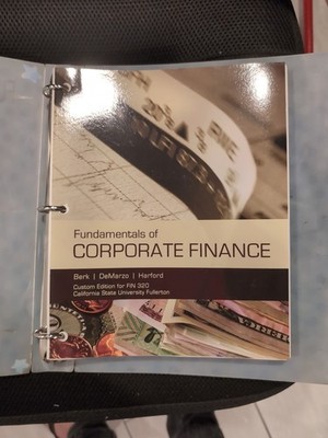 Fundamentals of Corporate Finance Demarzo, Harford Berk