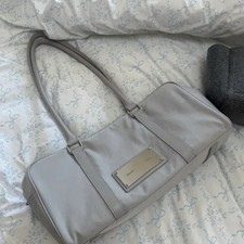 Mattingkin Grey Sporty Tote Bag with Inner Pouch